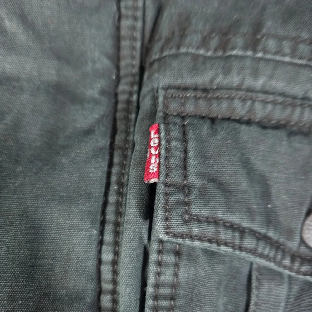 Levi's Black Jacket with Gray Hood